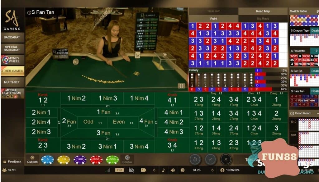 Chơi Fantan tại Fun88