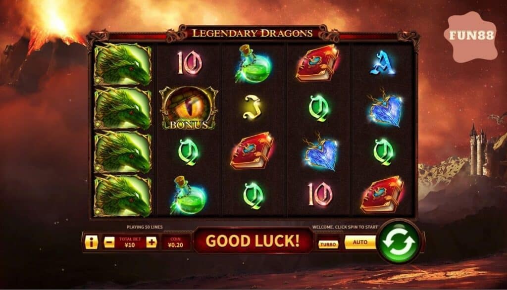 Cá cược Legendary Dragons Fun88 cần biết