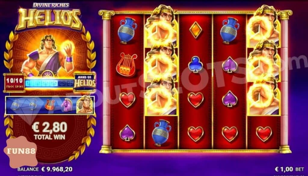Cược game Thần Helios Siêu Giàu Fun88