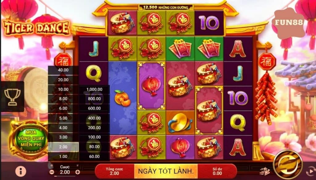 Cá cược Múa hổ tại Fun88