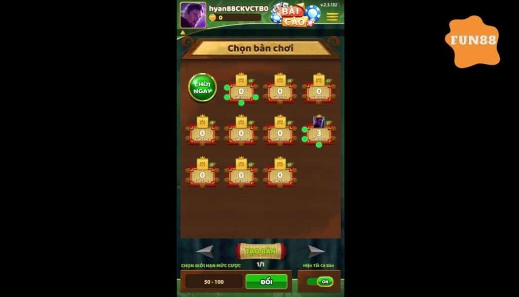 Chơi Bài Cào Fun88