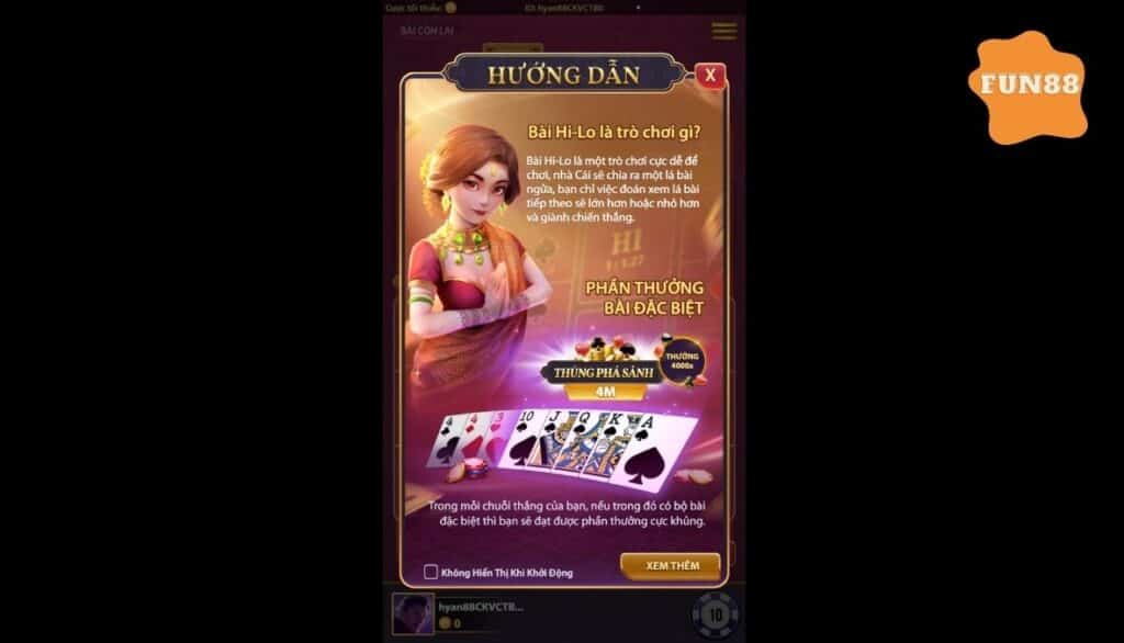 Cách chơi Bài Hi Lo