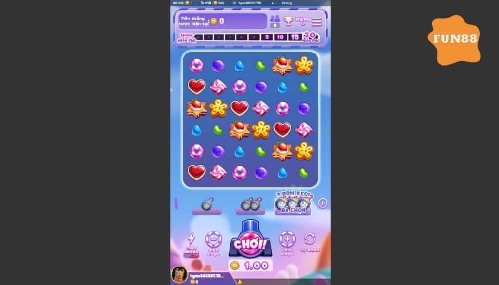 Chơi Kẹo ngọt bùng nổ Fun88