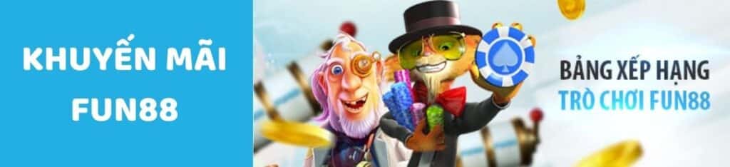 Bảng xếp hạng trò chơi Fun88
