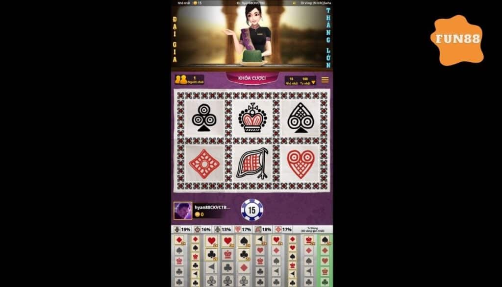Chơi Vương miện và mỏ neo Fun88