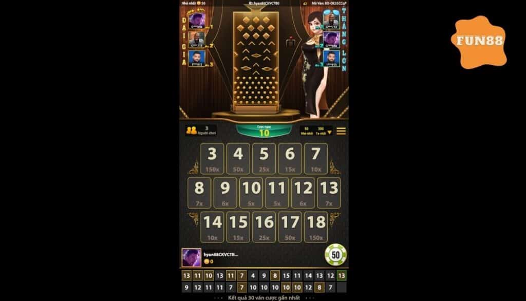 Chơi Xí Ngầu May Mắn Fun88
